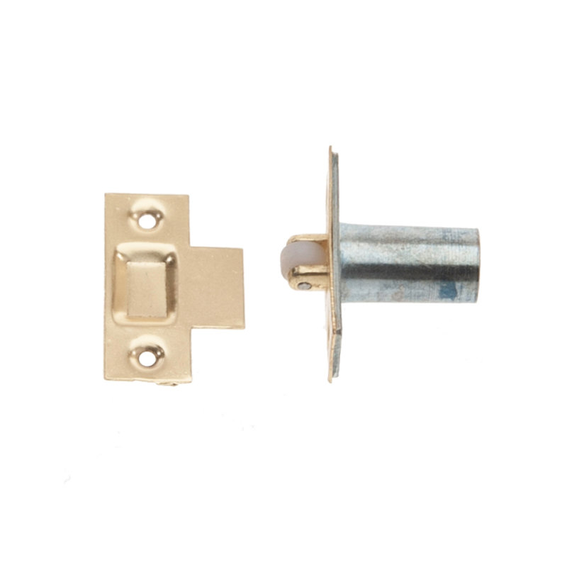 Olaf Adjustable Roller Catch Lock, Electro Brass