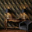 Luxueux papier peint décoratif doré élégant