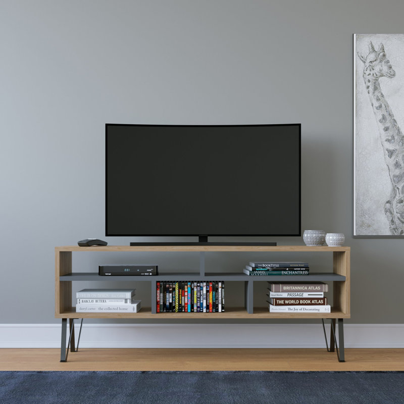 Chayten TV Stand for TVs up to 55", Natural/Gray