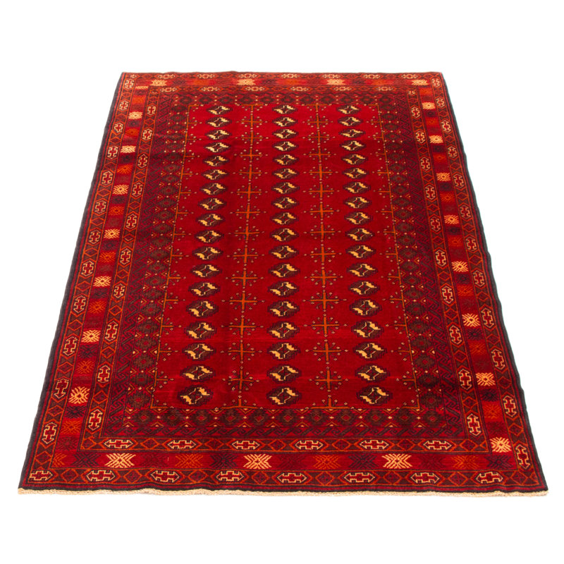 Tapis rectangulaire unique de 4 pi 5 po x 7 pi 4 po