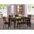 7 Piece Kitchen Table Set Consist of a Rectangle Dining Table with Butterfly Leaf and 6 Dining Room Chairs, 36x66 Inch, Cappuccino-20548996-127273674-131121763