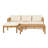 Uriel Solid Acacia Wood Conversation Set with Cushions