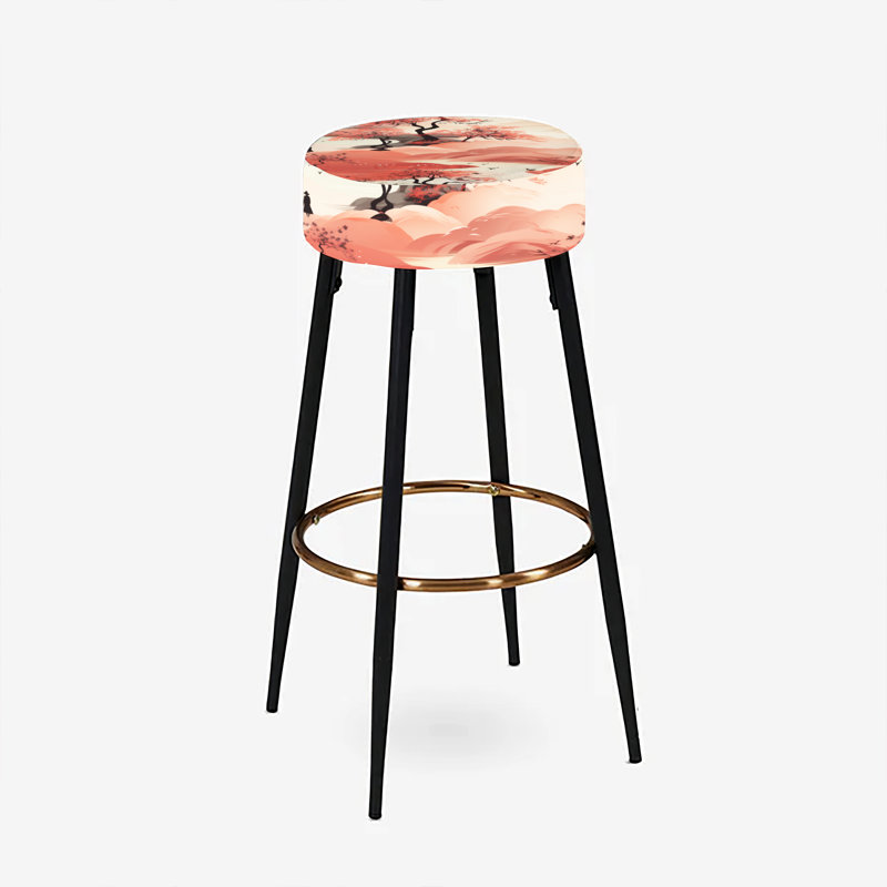 Ensemble de 2 tabourets de bar chinois