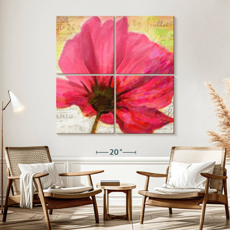 Harnek Red Poppy II, 57" H x 57" W