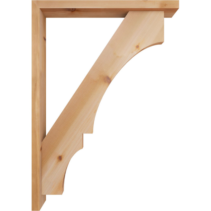 Balboa Block Offset Brace Bracket, 40 x 28, 3 1/2"W Western Red Cedar (Smooth)