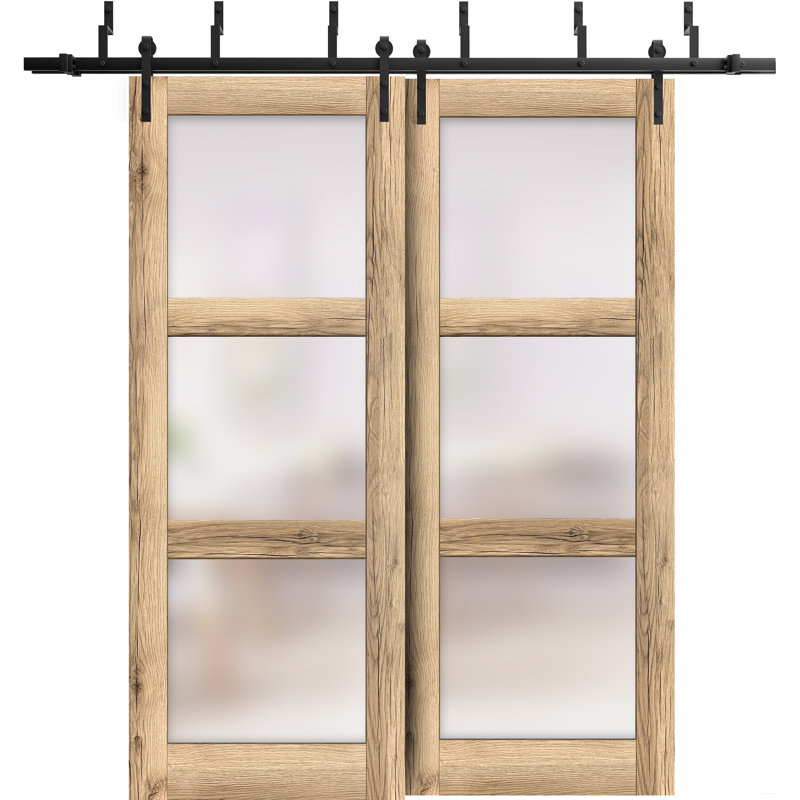 Portes de placard coulissantes à panneaux Lucia, 72 po x 96 po