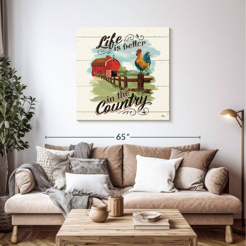 Lilie Country Farm Life, 39" H x 39" W