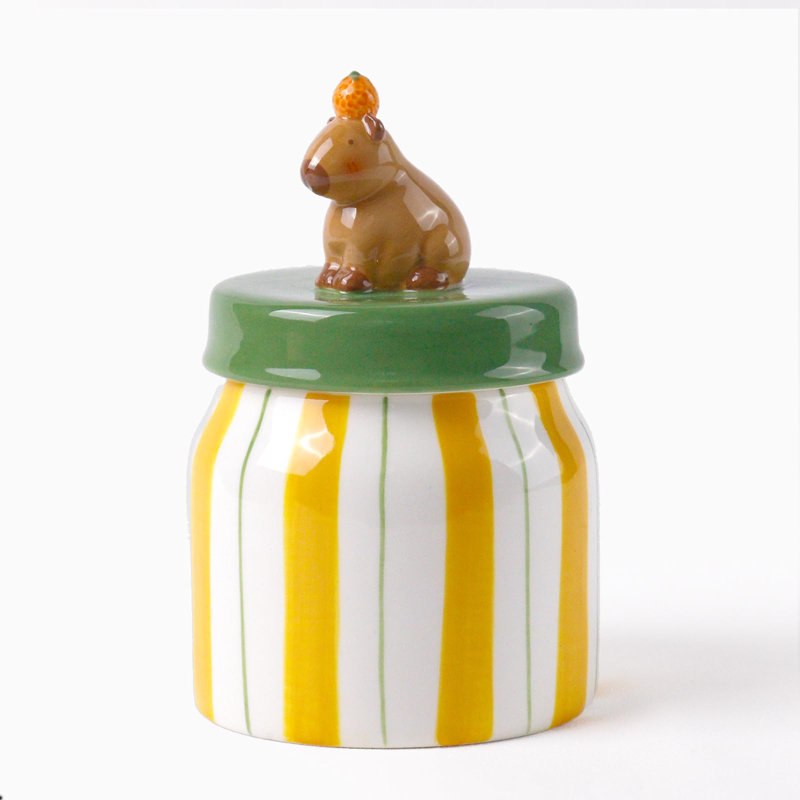 Rangement unique en céramique pour aliments avec couvercle hermétique, contenants à sucre pour le bureau, contenants pour thé, café moulu, noix, haricots, épices, céréales