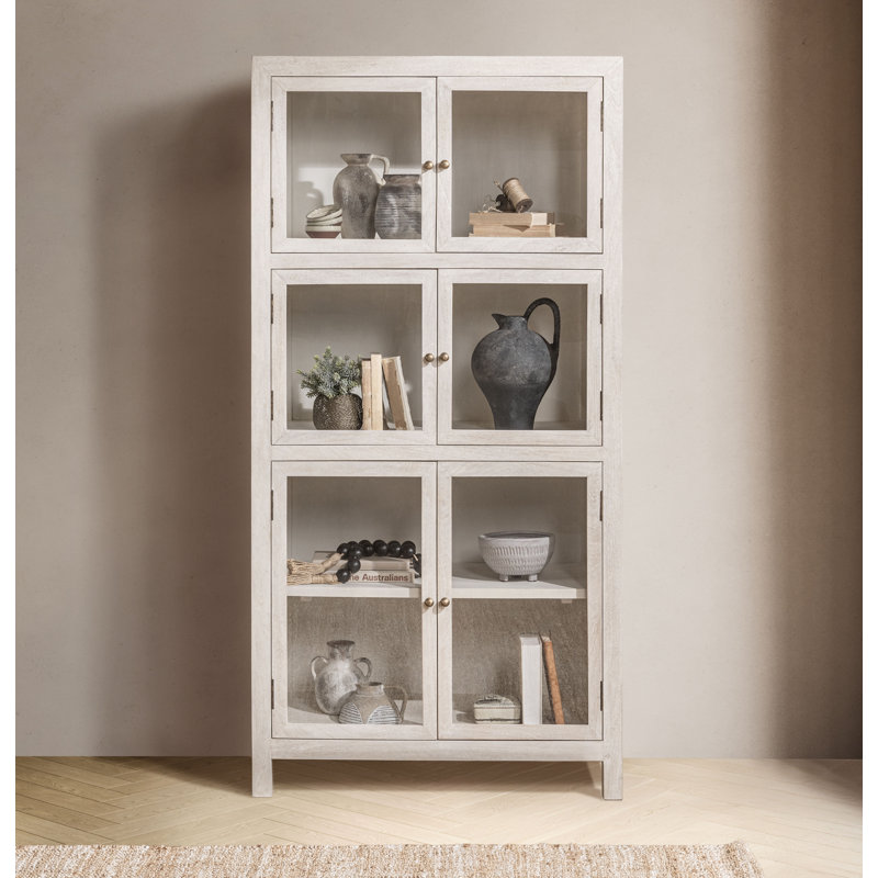 Hera Mango Wood Display Cabinet