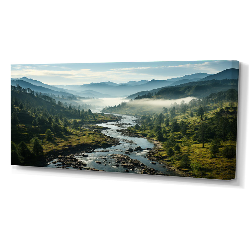 «USA Great Smoky Mountains Landscape III - USA», reproduction sur toile encadrée, H 28 po x l 60 po, Toile tendue, Sans cadre