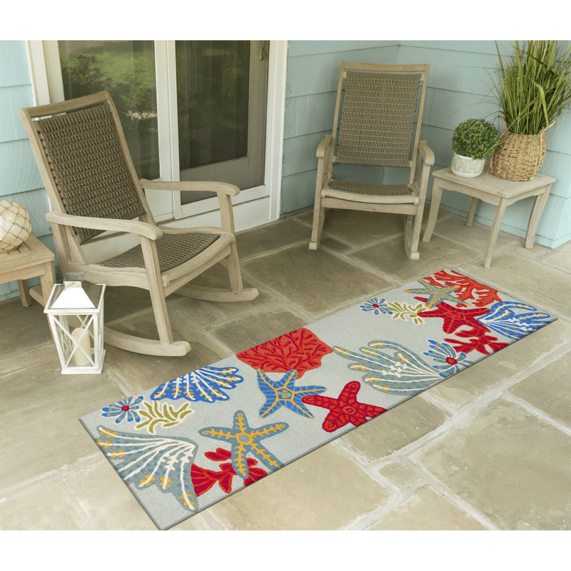 Hemsworth Hand Tufted Indoor / Outdoor Rug, Rectangle 2' x 5'