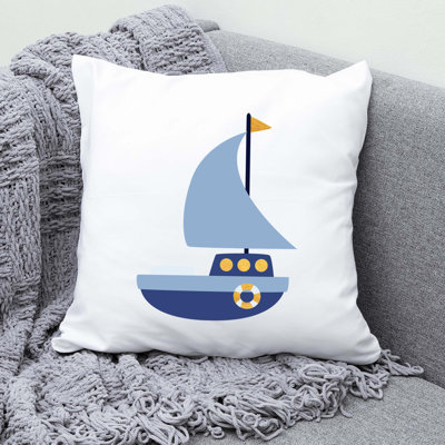 Nautical Sea Life_13 - Coussin décoratif en polyester