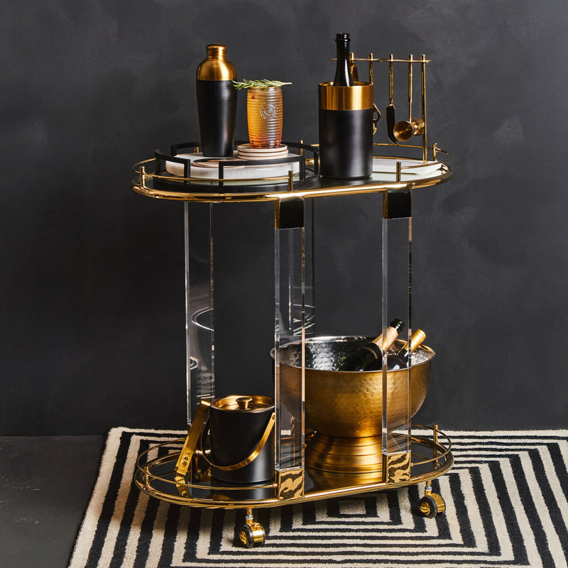 Emile Bar Cart, Gold