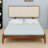 Platform Bed with Upholstered Headboard