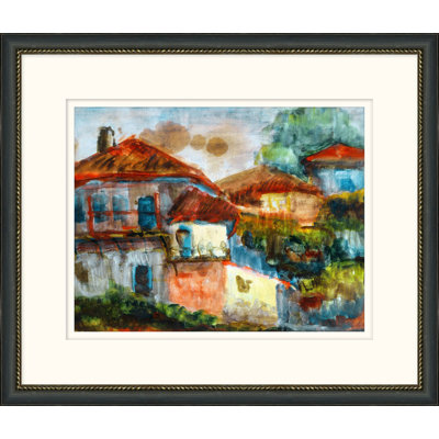Artistic City Rendering 4 - Peinture encadrée sur papier
