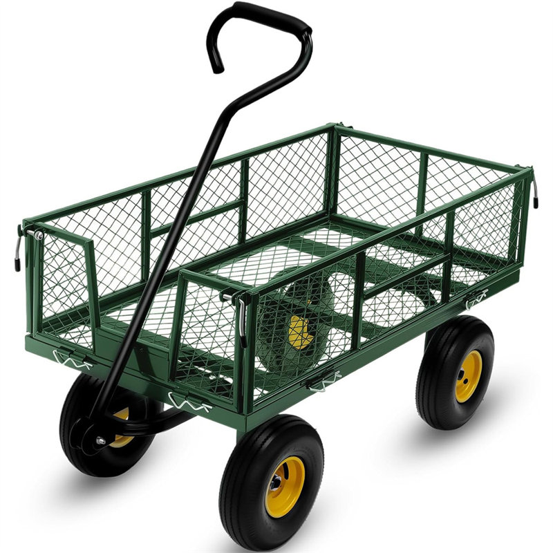 Chariot de jardin en acier 880 lb