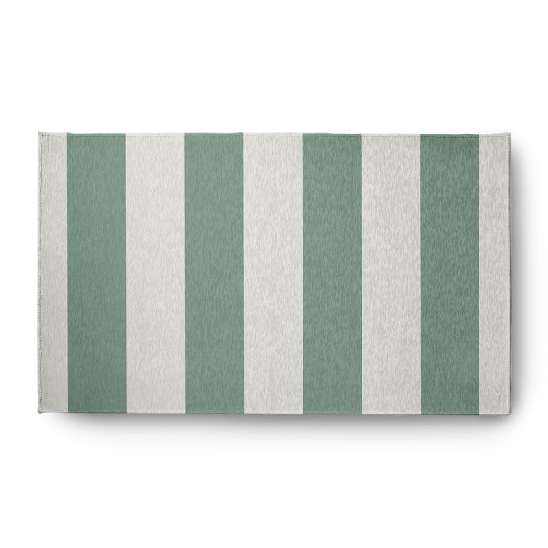 Tapis intérieur / extérieur rayé Annawan, Rectangle 3 pi x 5 pi