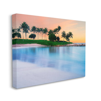 Au-541-Toile, plage tropicale, paysage sur toile par Dennis Frates, photographie