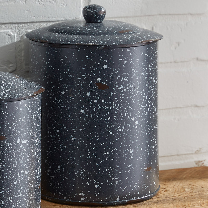 Metal Canister - Set of 3, Blue