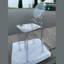 Tabouret fantôme avec dossier de 26 po