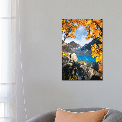 Blåvatnet In Autumn Colors by Lauri Lohi - Wrapped Canvas Print