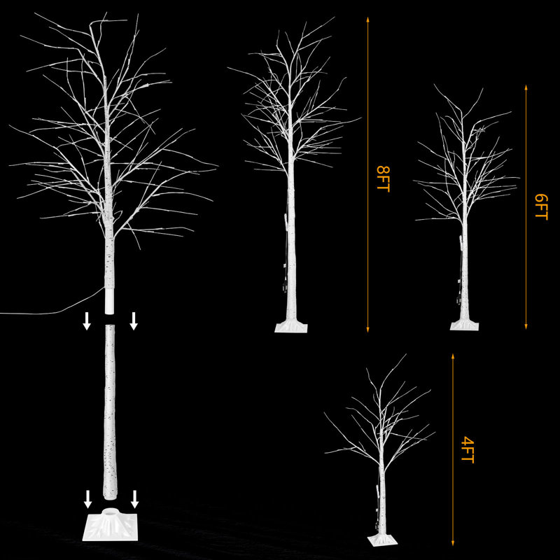 96'' LED Lighted Trees & Branches