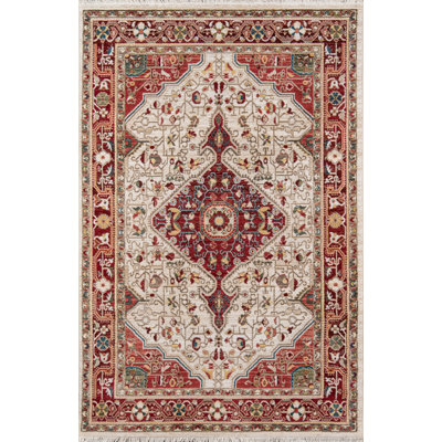 Tapis oriental rouge / beige Nong
