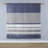 Twin Bed With Blue And Grey Striped Comforter & Sheet Including Sheets Decorative Pillow -
