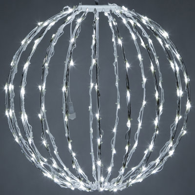 Fold-Flat LED Metal Lighted Window Decoration