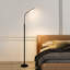 Devyne 173Cm Black Reading Floor Lamp