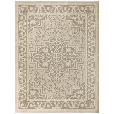 Gerritt Taupe Olive Outdoor Rug