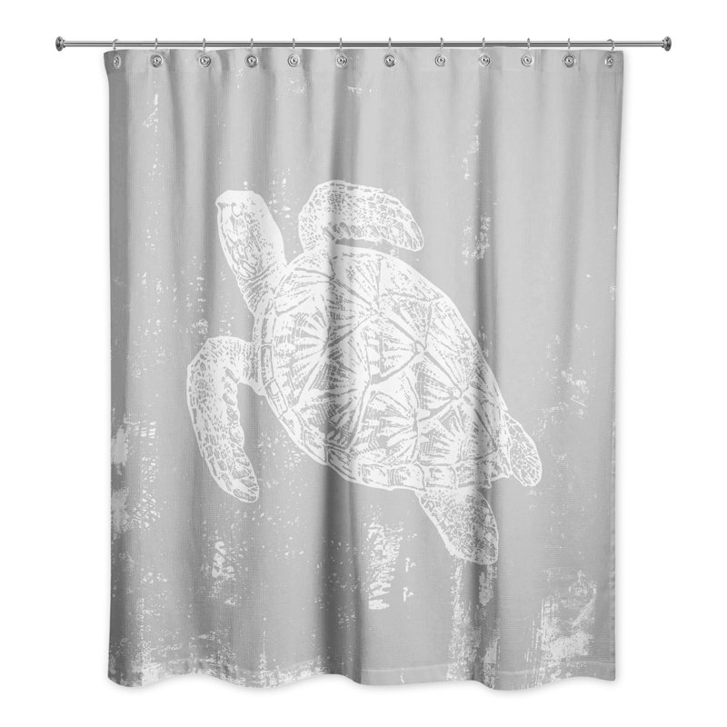 Rideau de douche simple Korsen, Gris