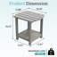 Table de bout d'extérieur en PEHD Adirondack-1486977436