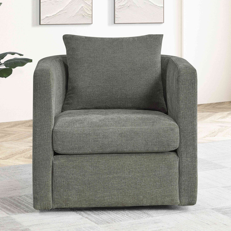 Fauteuil demi-tonneau Sutton, Gris
