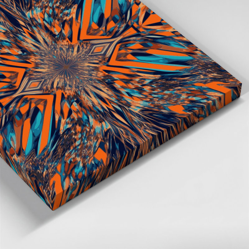 Art mural sur toile gris Op Art 35, H 16 po x l 16 po