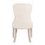 Fauteuil d'appoint classique classique de 2 personnes, revêtement en feutre, structure en bois gris rembourré de mousse, parfait pour le salon, cadre élégant de 21,5 po de largeur de siège gris, rembourré et dossier, espace de salle à manger idéal,