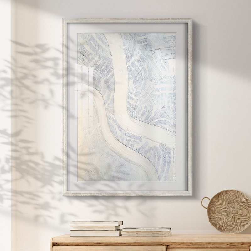 «Northerly Wind I», impression encadrée, H 28,5 po x l 20,5 po, Blanc