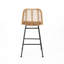 De 2 tabourets de bar d'extérieur - Accessoire contemporain, lignes épurées, siège de 28,75 po