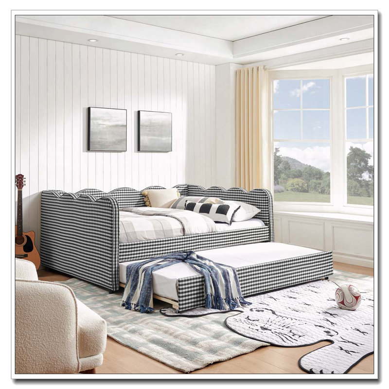 Lit de jour double, Lit gigogne simple, Noir