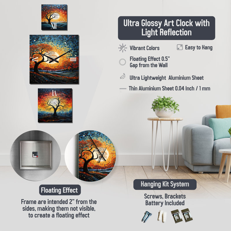 Karlianys Metal Wall Clock