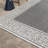 Solterra Portico Charcoal Gray Cream Ivory Transitional Wide Scrolled Border Flatweave Polypropylene Indoor/ Outdoor Area Rug-114550389