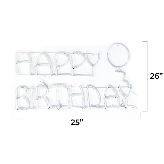 Happy Birthday with Balloon Sign