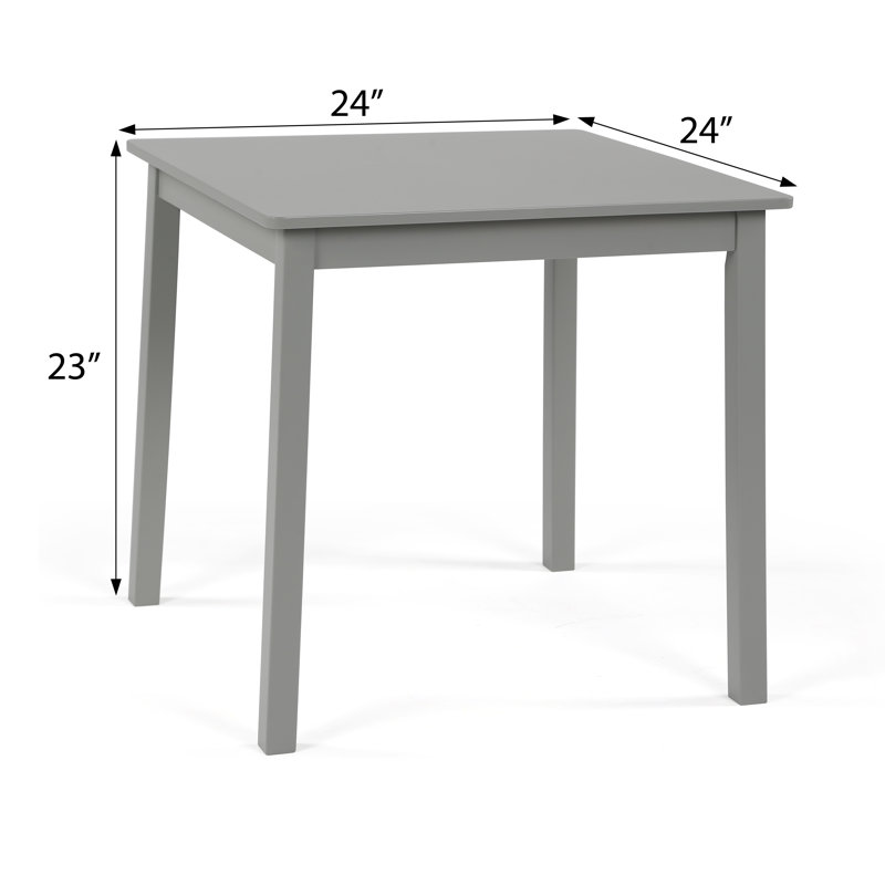 Kids 3 Piece Square Play Or Activity Table and Chair Set