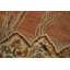 Tapis rond teint en soie antique