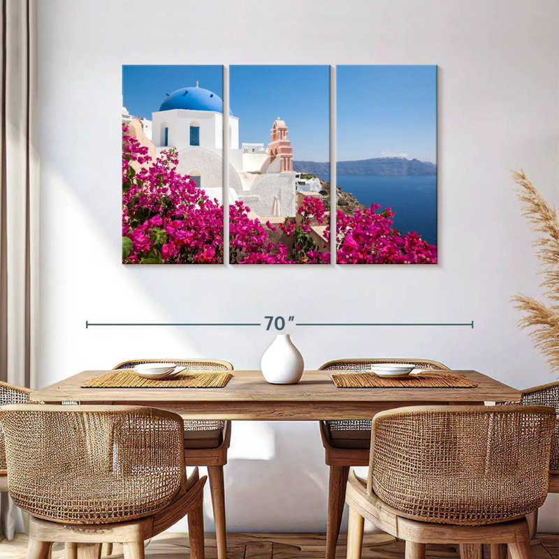 Kavia Santorini Cycladic Architecture, 36" H x 57" W