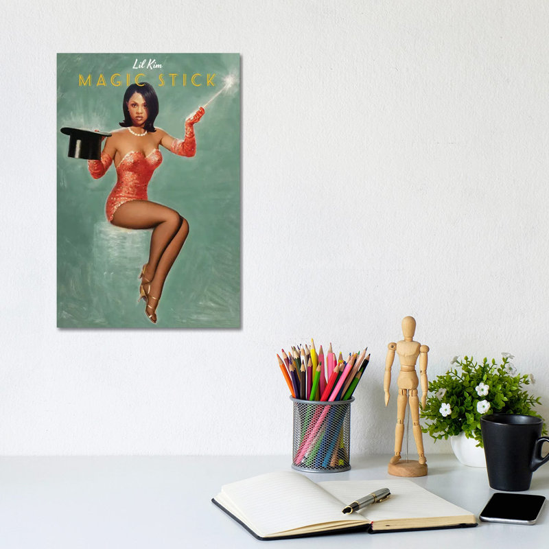 Lil Kim - Wrapped Canvas Print, 30.48cm H x 20.32cm W