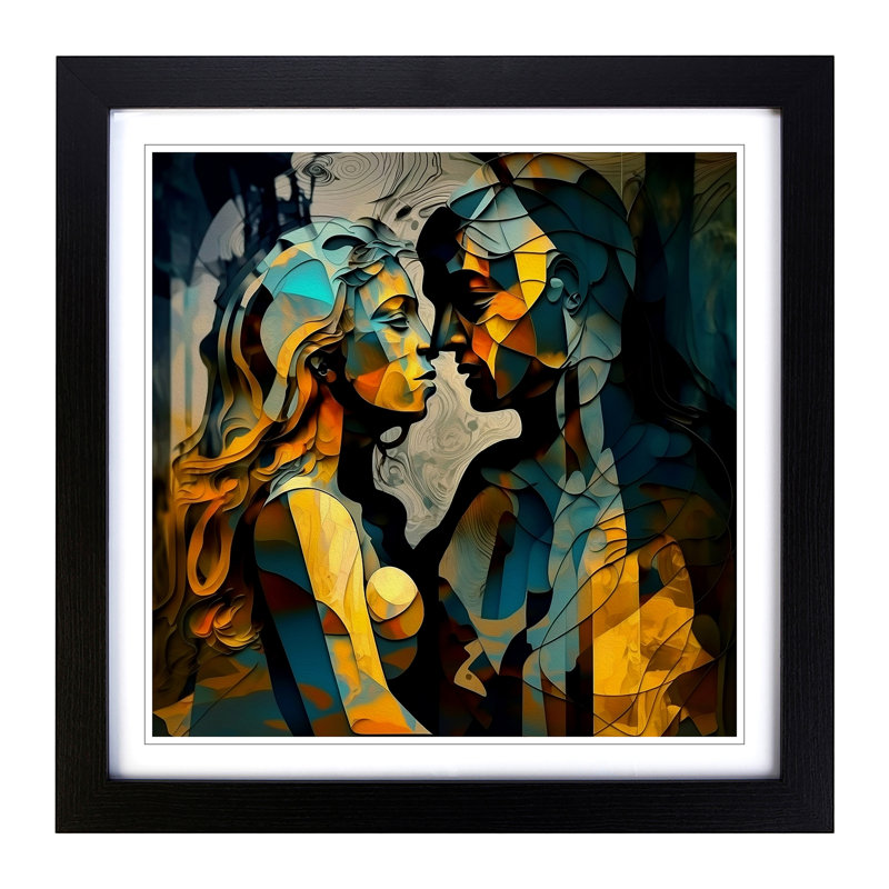 LoversNo.1 - Framed Print, Black