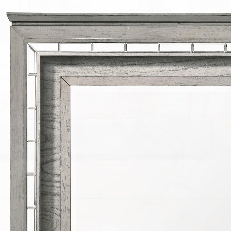 Miroir au fini chêne clair