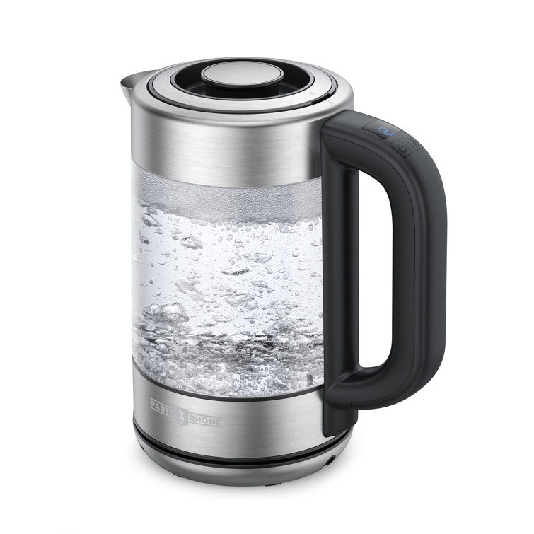 Electric tea kettle 1.7L glass teapot, Smart tea maker with level