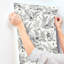 Mushroom Garden Toile Wallpaper Roll-676828399